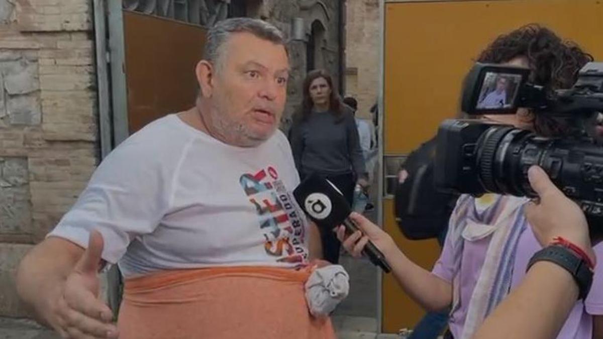 "El agua iba a una velocidad brutal. Había gente a la que se la llevaba la corriente".