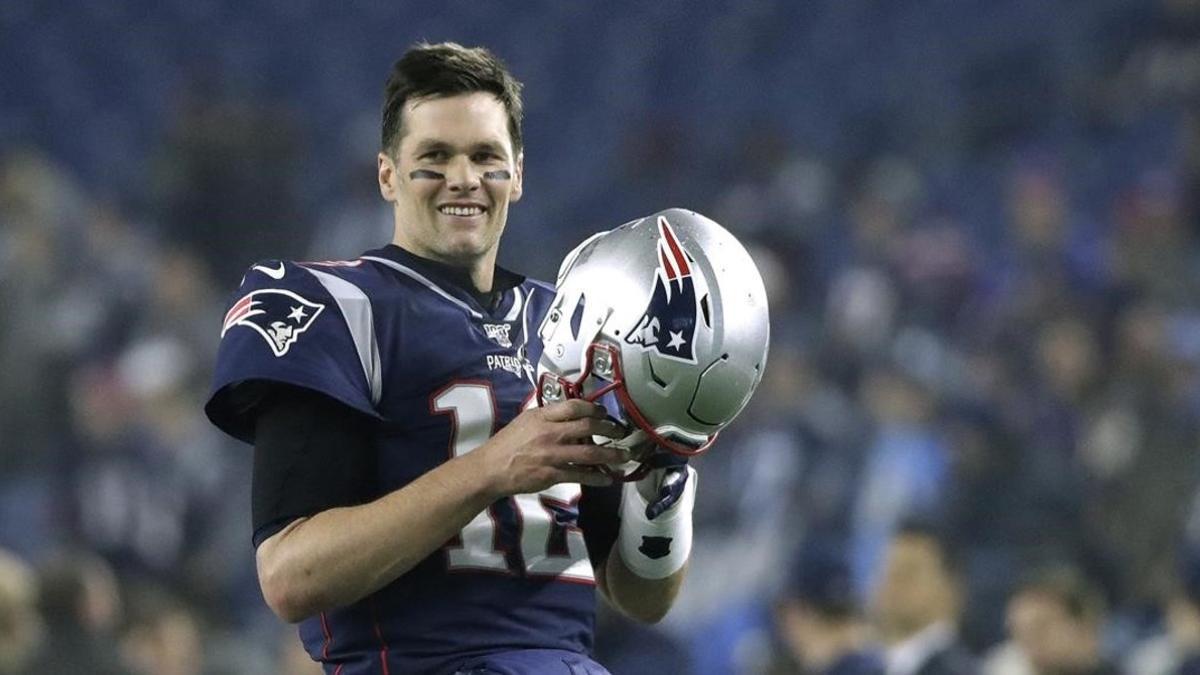 Tom Brady, en una de sus últimas fotos con New England Patriots.