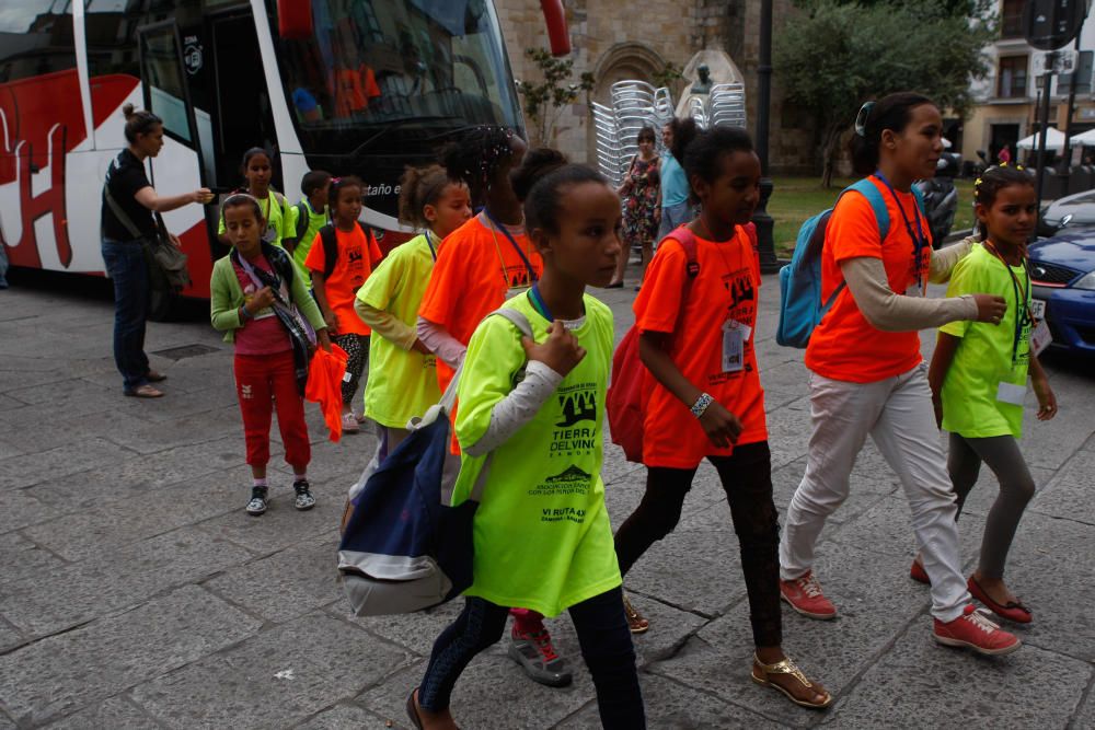 Bienvenida a los niños saharauis