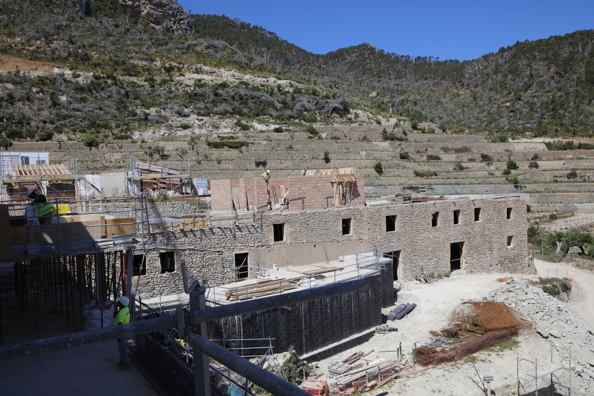 Bauarbeiten in Son Bunyola: Hier entsteht Richard Bransons Luxushotel in Banyalbufar auf Mallorca