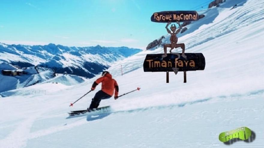 Los mejores memes sobre la histórica &#039;nevada&#039; en Lanzarote: de la pista de esquí en Timanfaya al hielo para el cubata