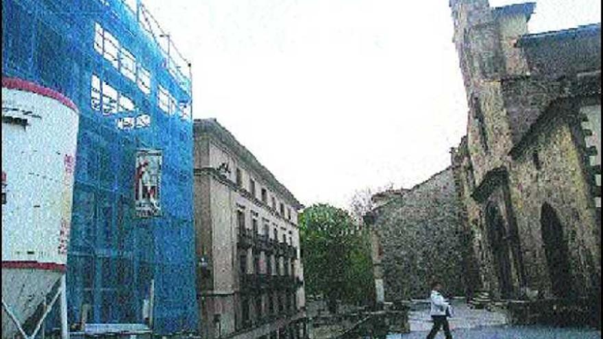 Obras de construcción del Museo de Avilés.