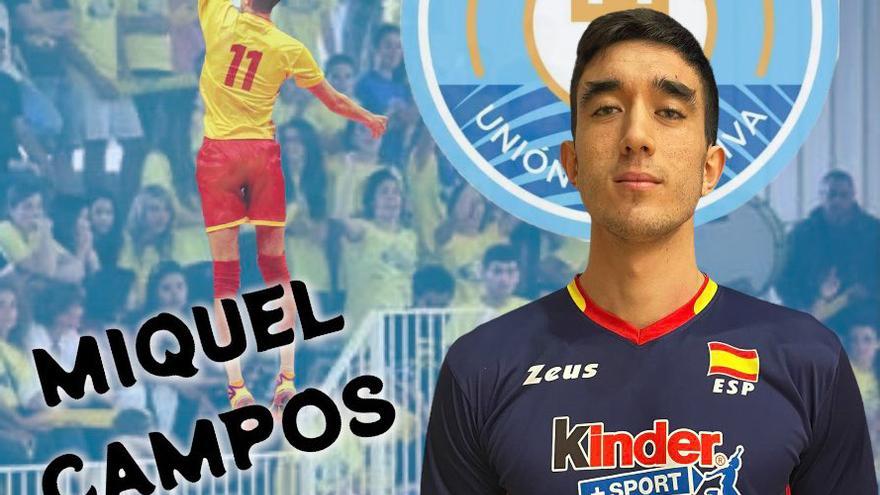 Fotomontaje del club para la presentación de Miquel Campos. 