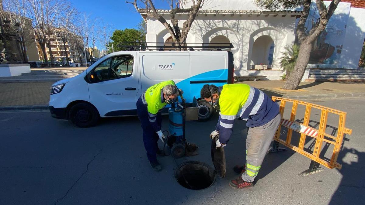 Los trabajos se extenderán al conjunto de la red de saneamiento de Moncofa.