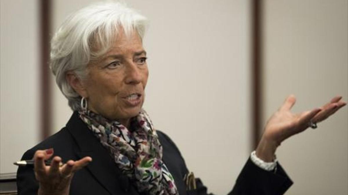 Christine Lagarde, directora del Fondo Monetario Internacional.