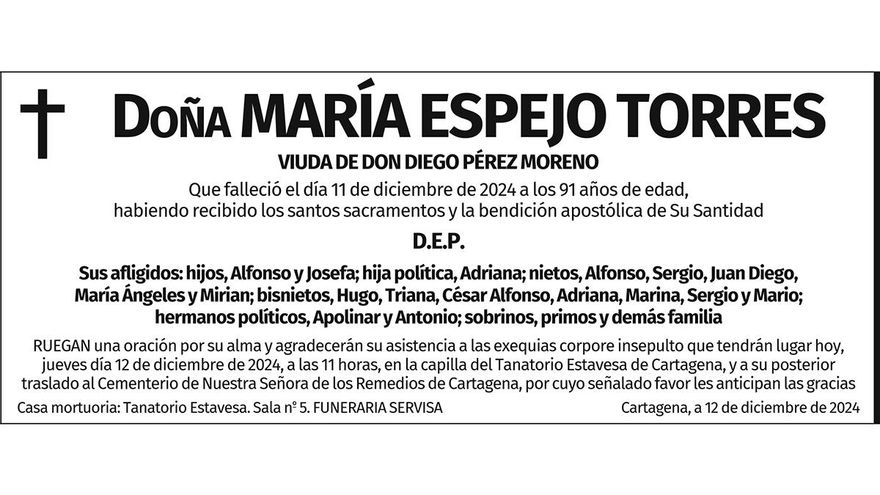 Dª María Espejo Torres