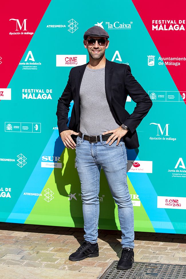 Gonzalo Miró posando en el Festival de cine de Málaga