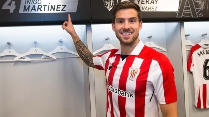 Iñigo Martínez luce los colores del Athletic Club