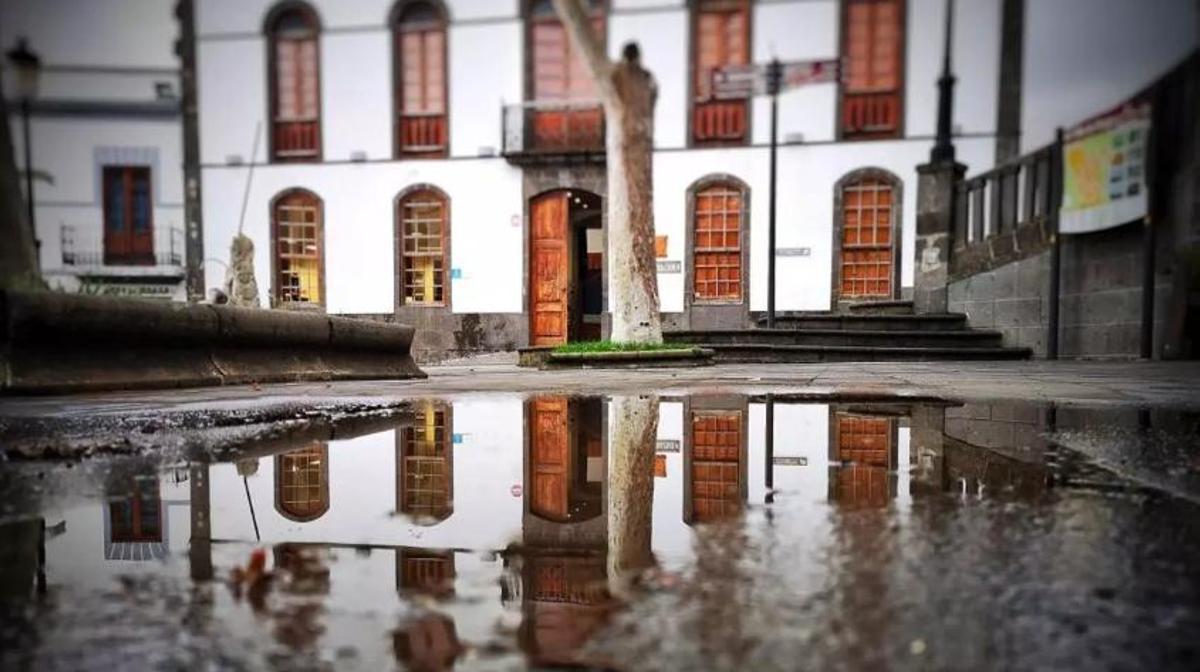 La Casa Cultural de Firgas, antiguamente 'Hotel Azuage'.