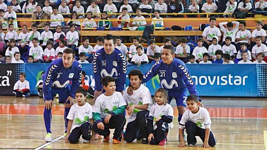 Imagen de la última visita a Zamora de la Gira Megacracks que protagoniza el Inter Movistar.