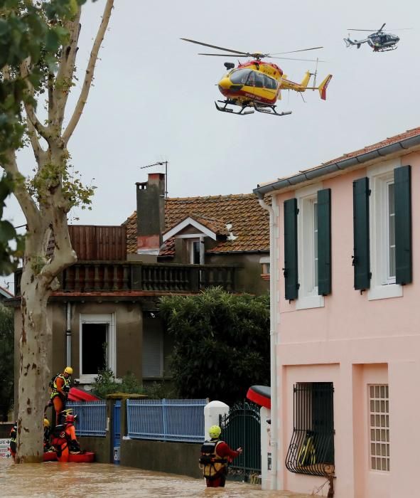 Inundaciones causadas por Leslie en Francia