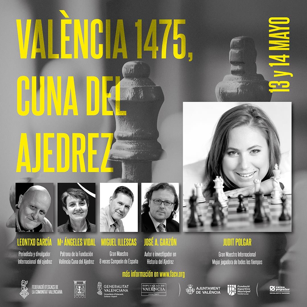 Judit Polgar en València durante la celebración del origen y difusión del  ajedrez moderno: el gran legado valenciano. – Federación de Ajedrez de la  Comunidad Valenciana