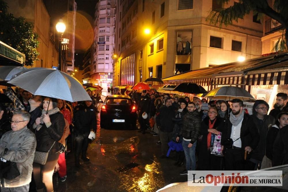 Protesta por la agresión a Andrés Martínez