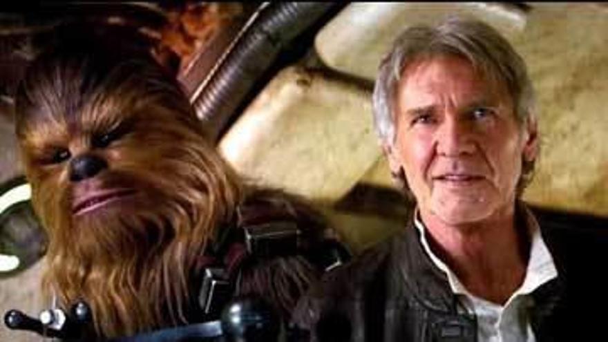 Harrison Ford con Chewbacca en &quot;Star Wars&quot;.