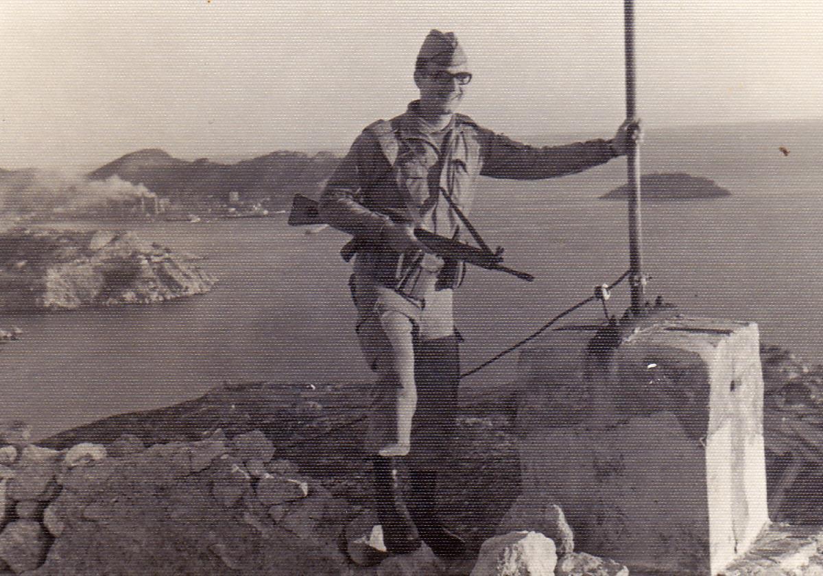 Pérez Casado, en 1969, fent la mili a Cartagena