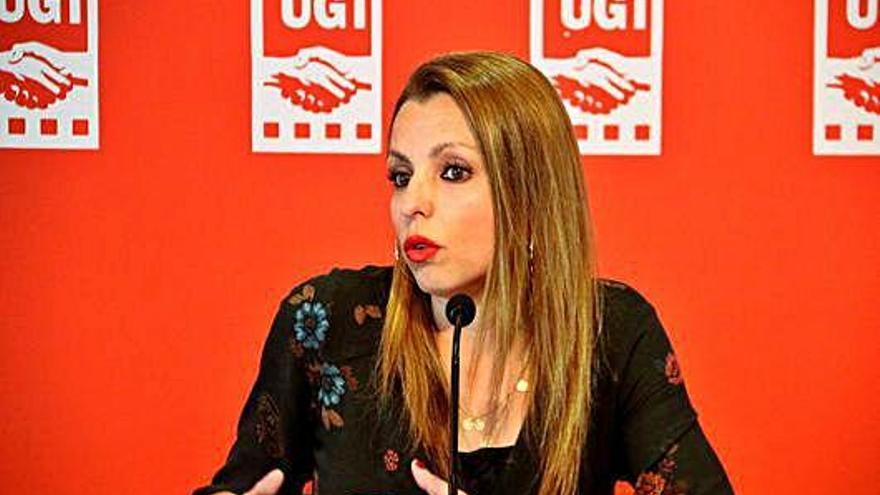 Núria Gilgado, durant la roda de premsa de presentació de l&#039;informe.