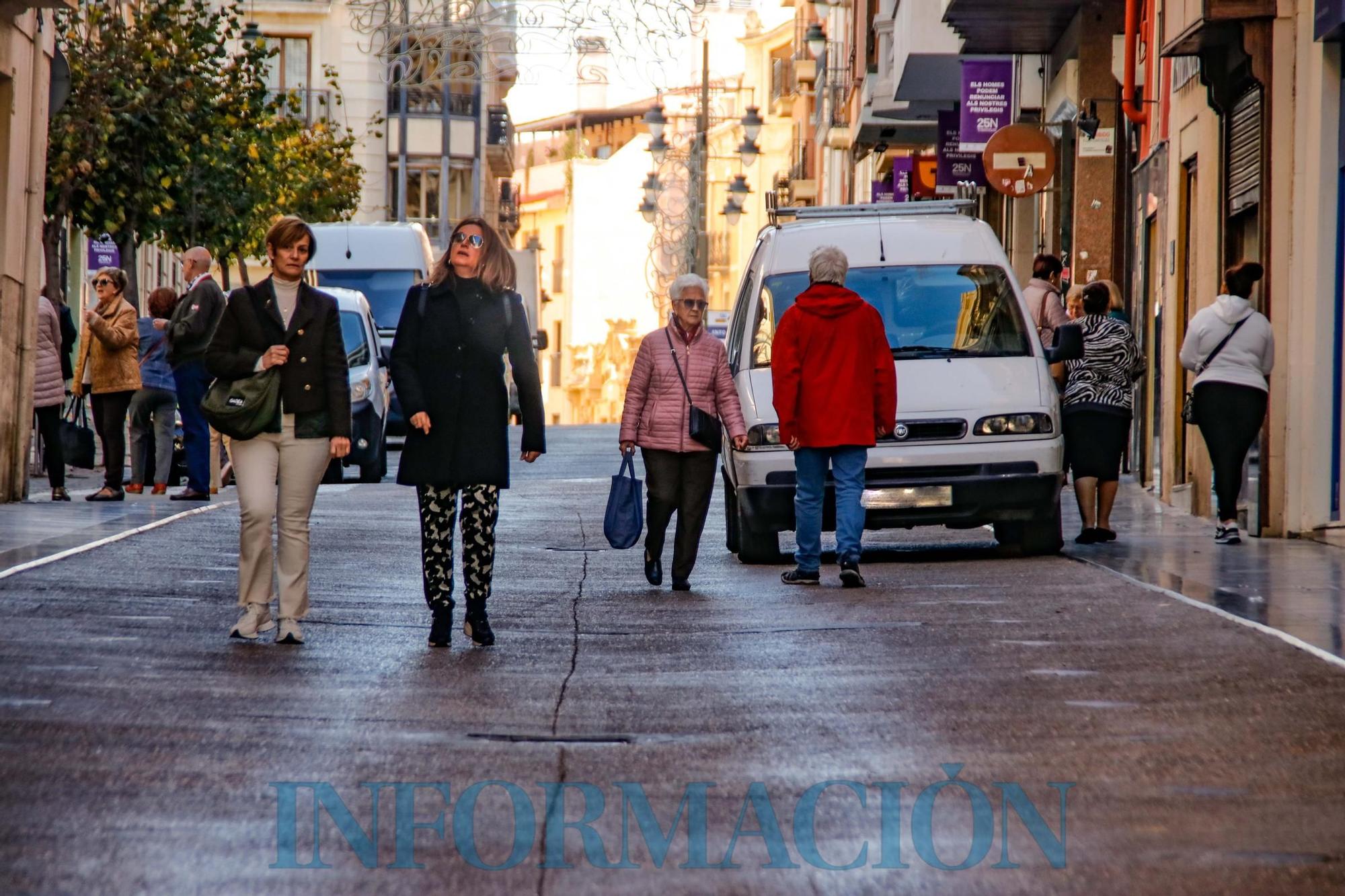 La anulación de la peatonalización por el TSJCV devuelve el tráfico a calles como Sant Llorenç en Alcoy