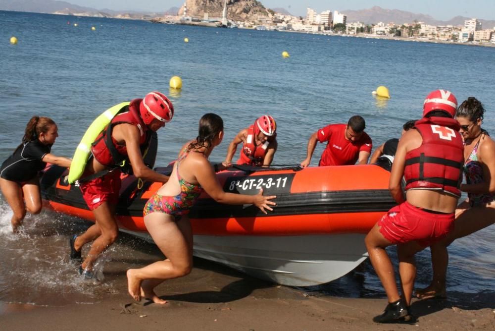 Simulacro de salvamento en Águilas