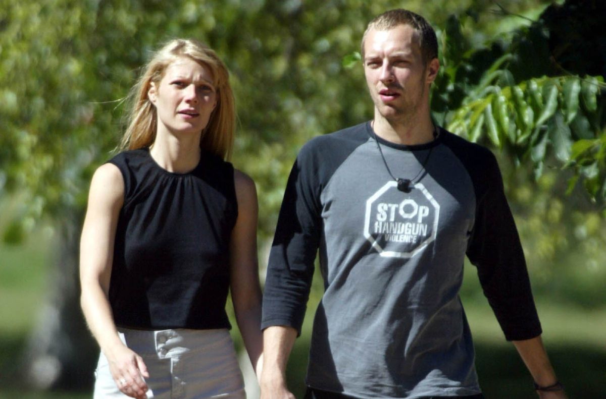 Chris Martin y Gwyneth Paltrow en el 2003