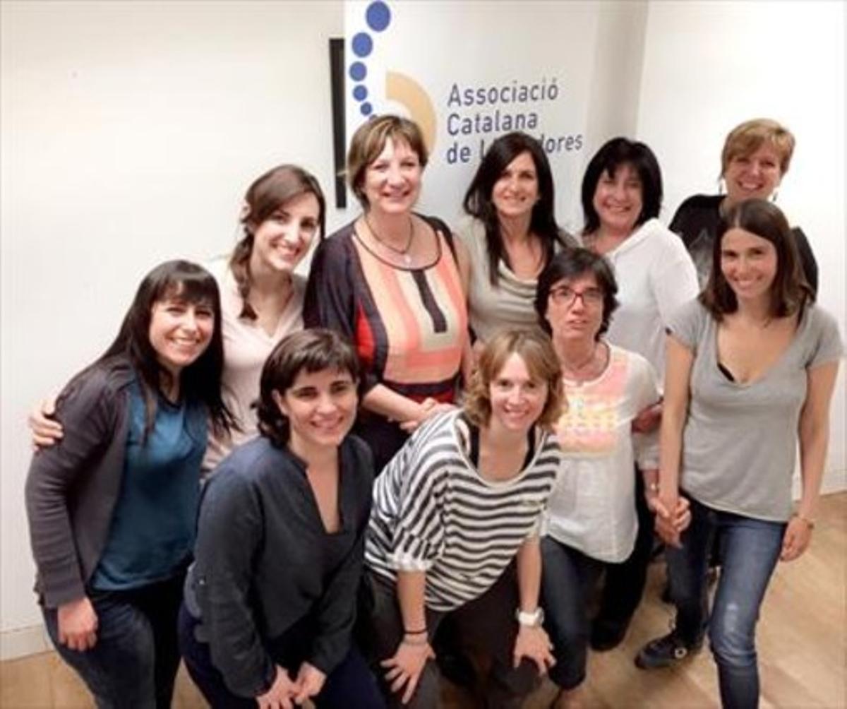 Estrena  8 La cúpula directiva de l’Associació de Llevadores.