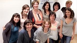 Estrena  8 La cúpula directiva de l’Associació de Llevadores.