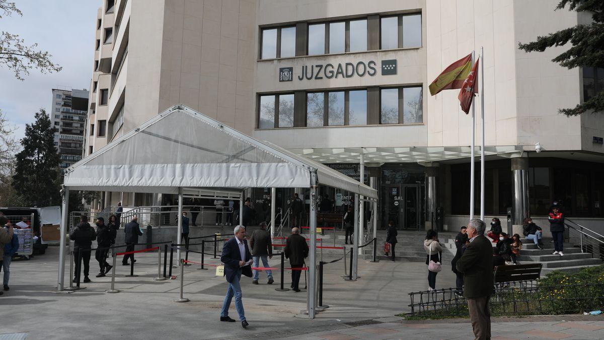 Juzgados de Plaza Castilla, en Madrid.