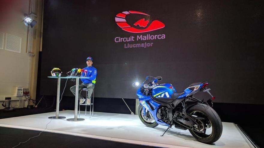 Jorge Lorenzo, en la sala de prensa del Circuit de Llucmajor.