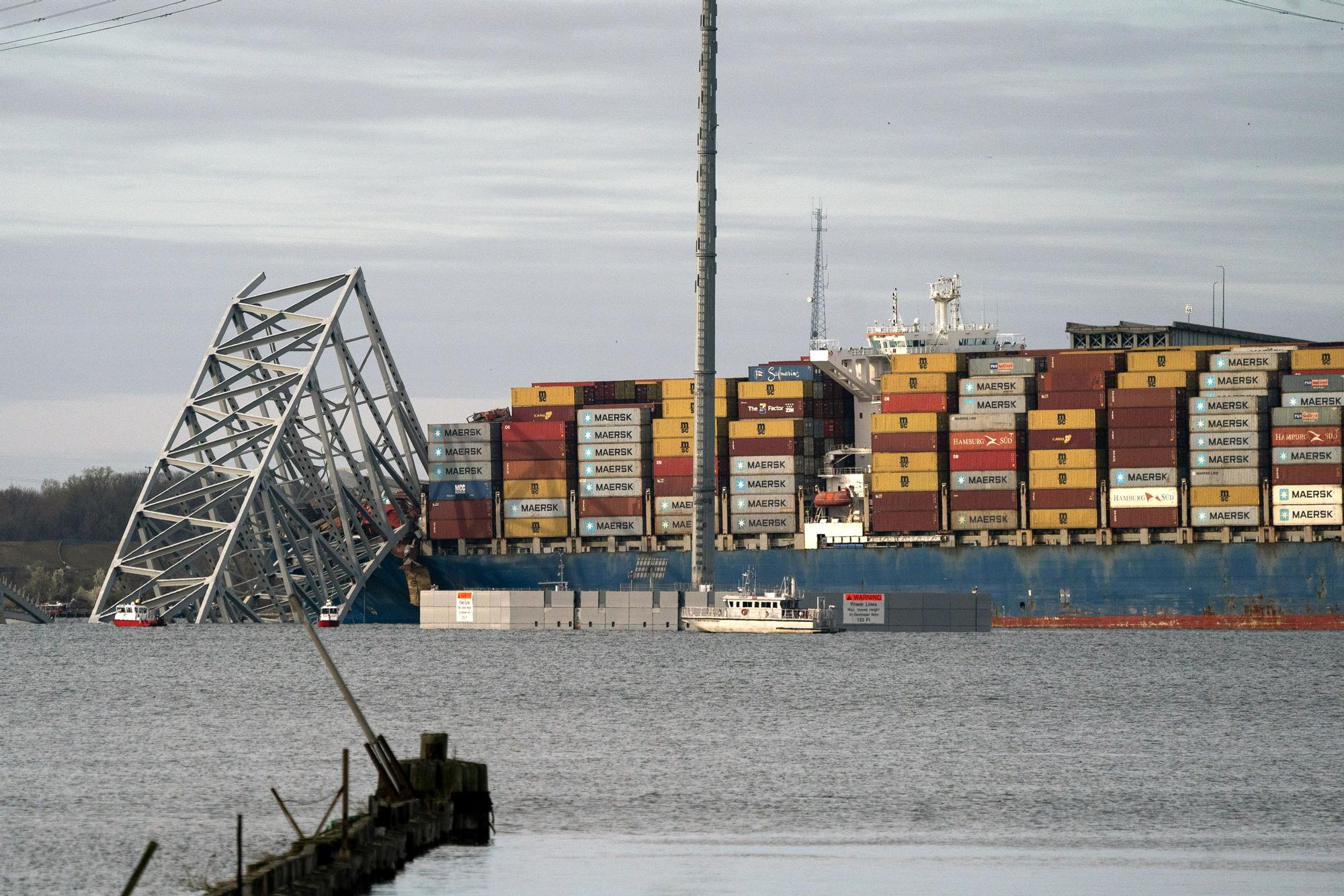 Baltimore bridge collapses after being hit by cargo ship