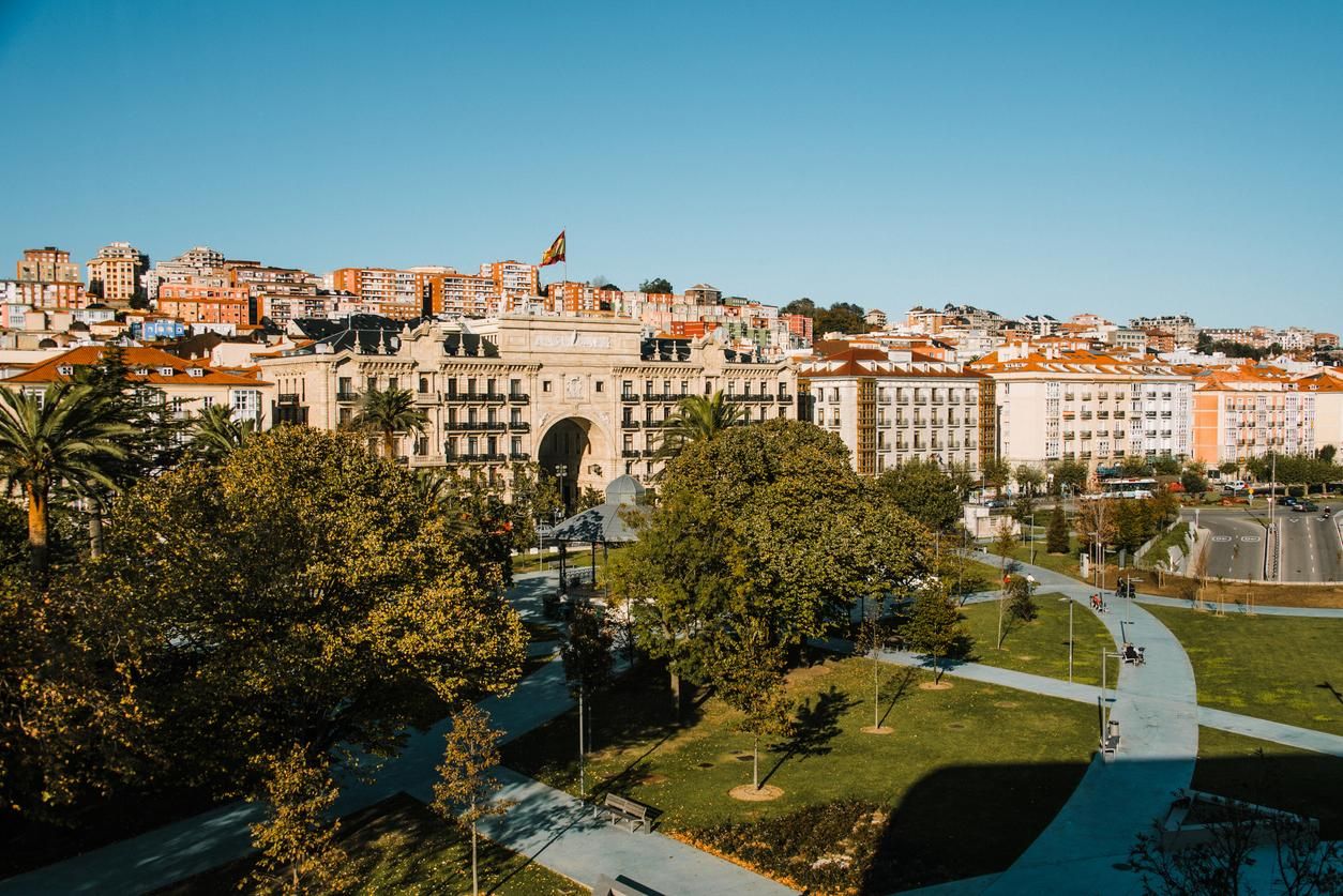 Vista de Santander, España.