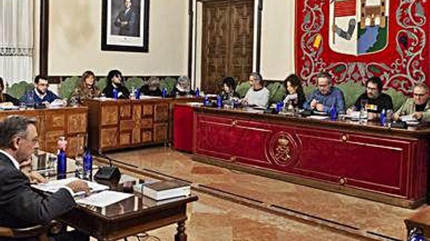 Pleno celebrado en el Ayuntamiento de Zamora.