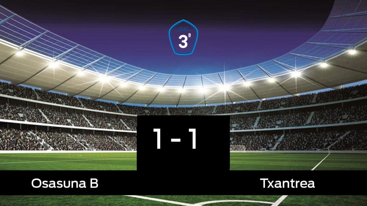 Osasuna Promesas no pudo conseguir la victoria ante el Txantrea (1-1)