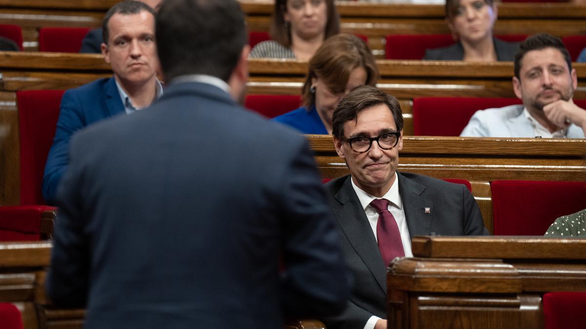 El Parlament de Cataluña durrante una sesión de control.