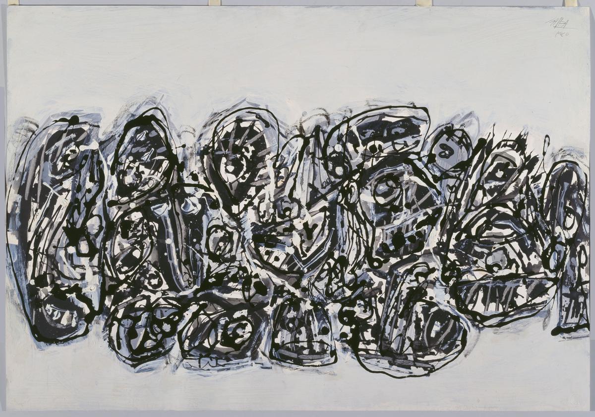 Antonio Saura. 'Multitud', 1960.