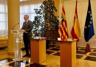 Azcón insiste en que el trasvase del Ebro sería una "línea roja" en las negociaciones de un Pacto Nacional del Agua