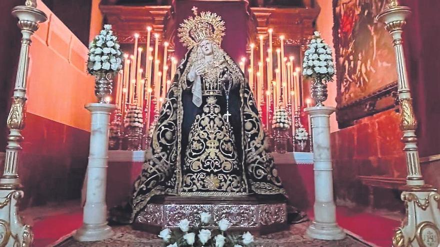 La Virgen Nazarena vuelve al culto tras la restauración de Ana Infante