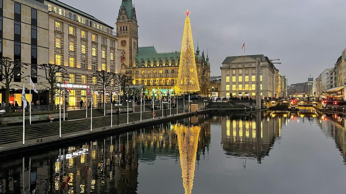 Hamburg im wunderschönen Wintergrau