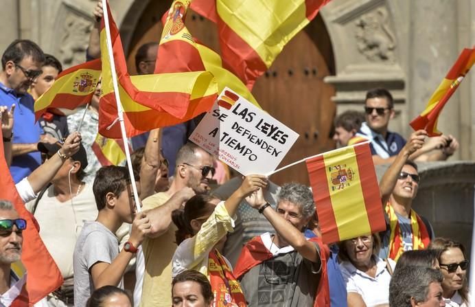 30/09/2017 LAS PALMAS DE GRAN CANARIA. Manifestación contra el 1-0 de San Telmo a Santa Ana. FOTO: J. PEREZ CURBELO