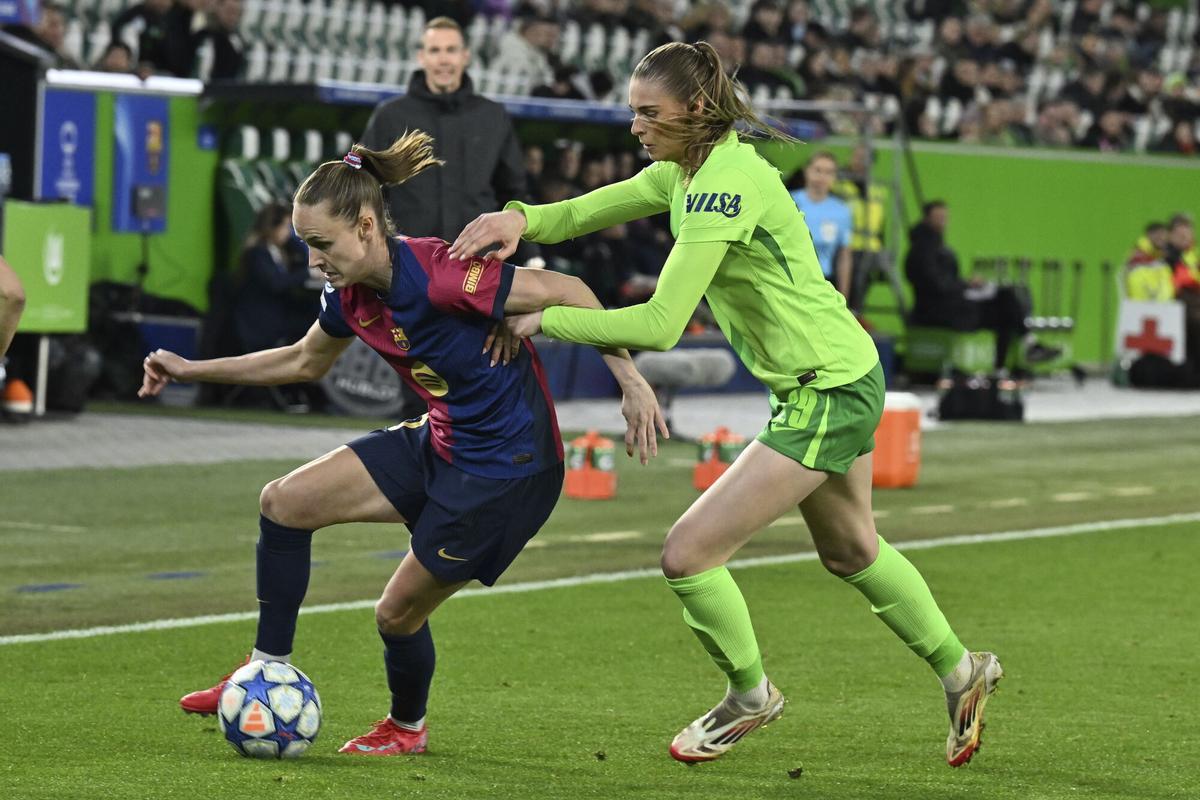 Graham Hansen fue la mejor futbolista sobre el verde de Wolfsburgo