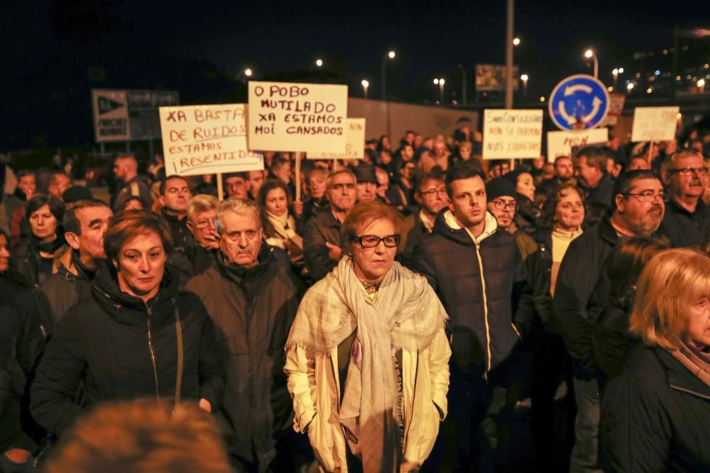 Protesta vecinal contra el peaje de Redondela