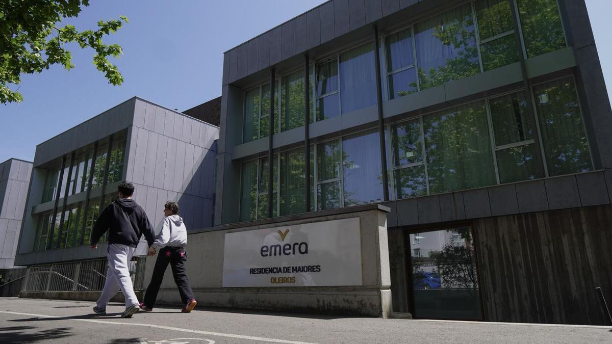 Residencia Emera en Santa Cruz (Oleiros), donde se ha detectado el brote de sarna.