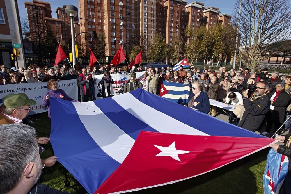 Acto homenaje de los asturianos a Fidel Castro