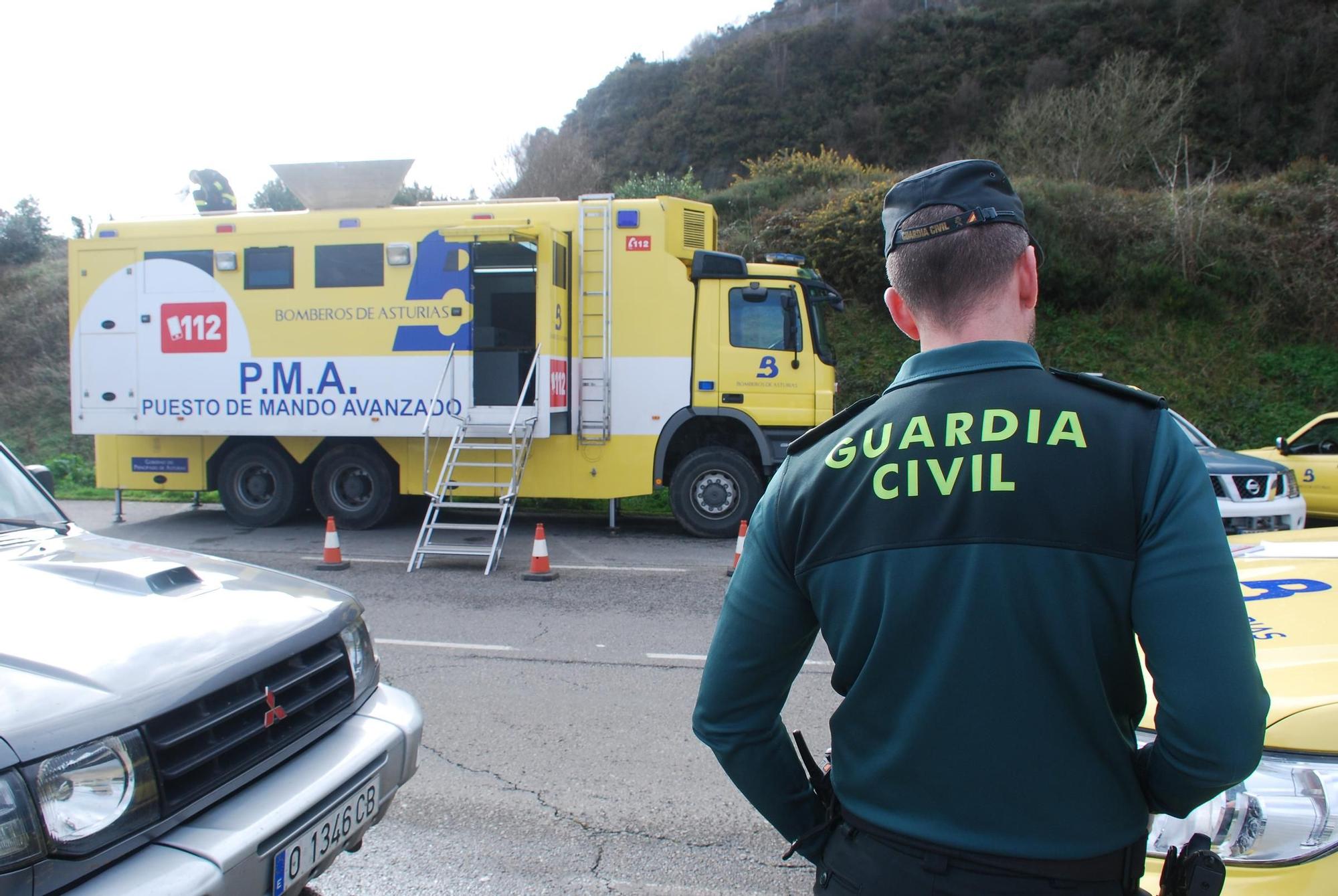 Búsqueda de un desaparecido en el mar en Llanes