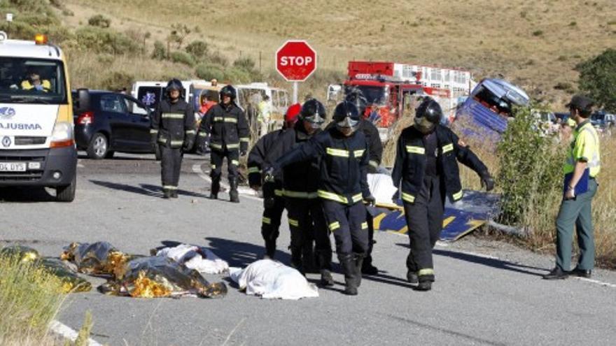 Un accidente de autobús en Ávila deja 9 muertos y 20 heridos