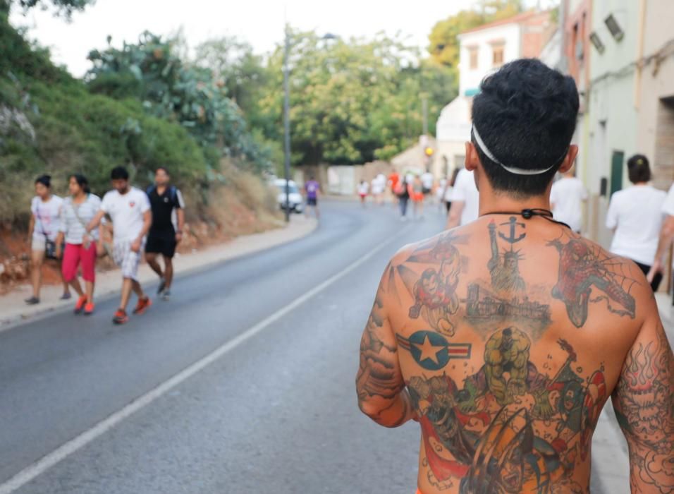 Momentos previos a la Tomatina 2018 en Buñol.