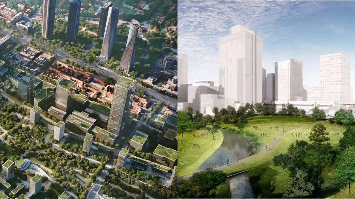 Recración del desarrollo urbanístico de Madrid Nuevo Norte y de la actuación de regeneración urbana de Renazca