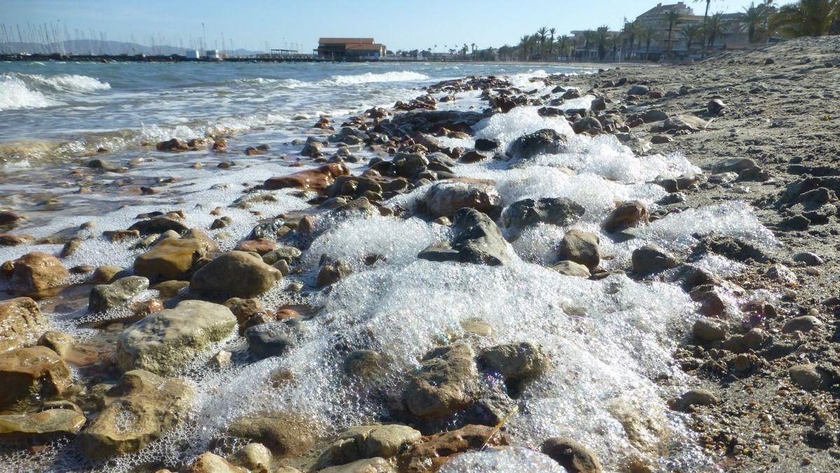 Aguas residuales en el Mar Menor.