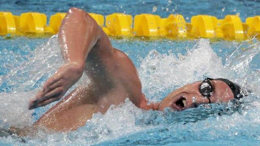 Marc Sánchez, ayer durante una de las series de 1.500 metros.