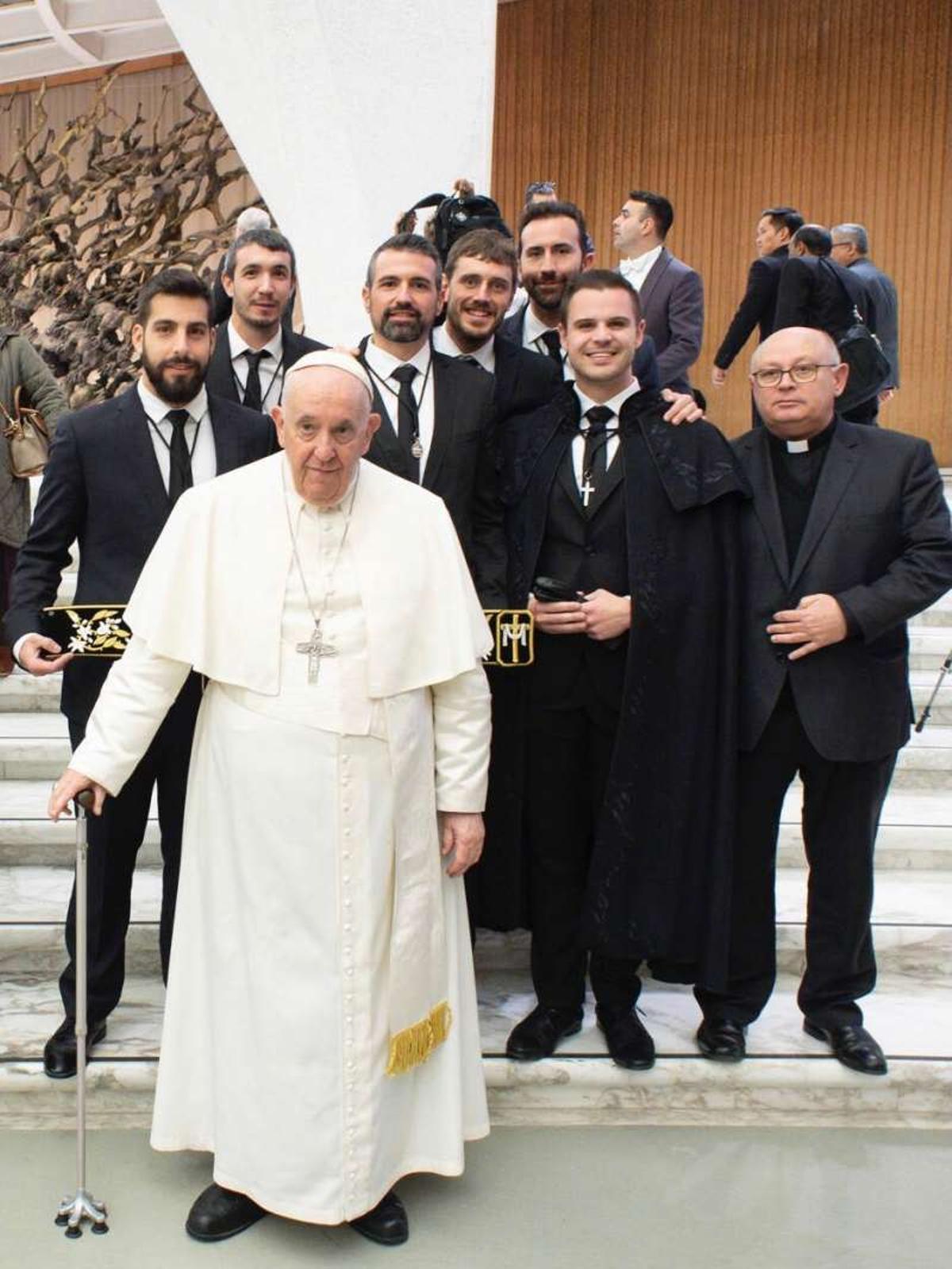 Parte de la Mayoralía 2023 con el Papa