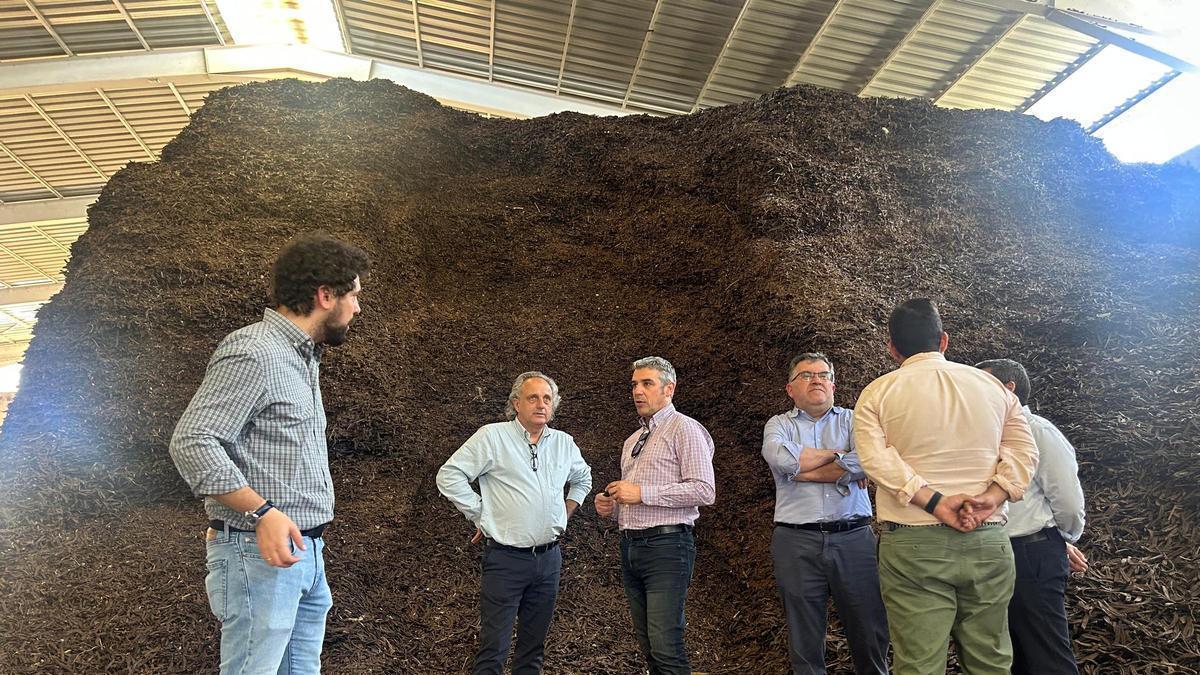 El conseller de Agricultura, Pesca y Medio Natural, Joan Simonet y el consejero canario, Narvay Quintero en su visita institucional