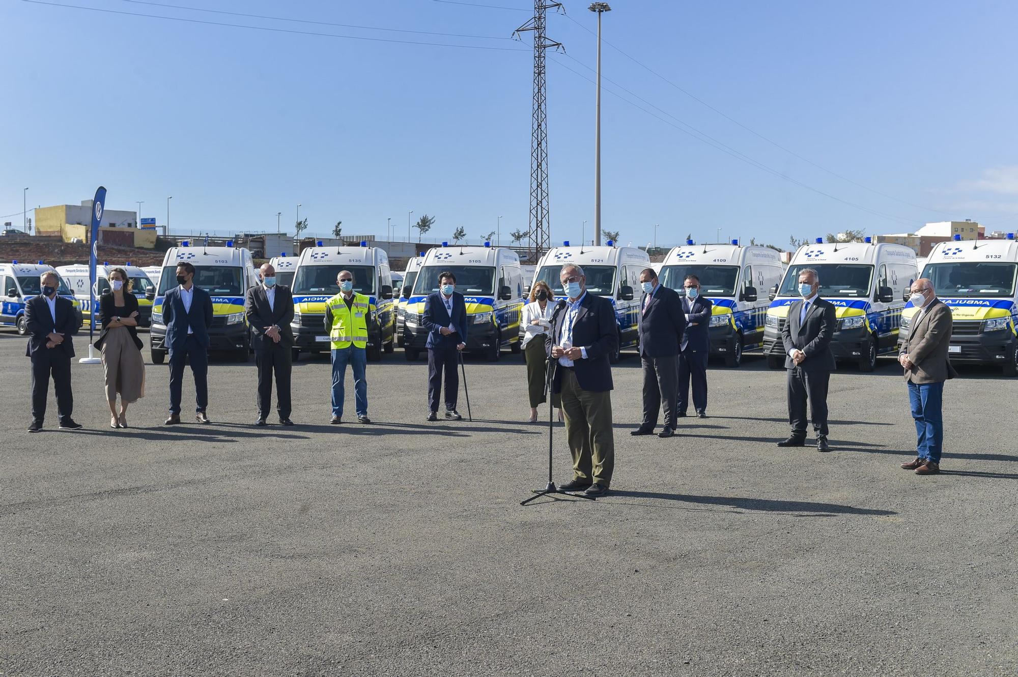 Presentación de nuevas ambulancias del transporte sanitario no urgente en Gran Canaria (5/06/2021)